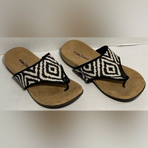Minnetonka Mara Fresno Fabric Sandal Flip Flop Women’s US 7 *Excellent*